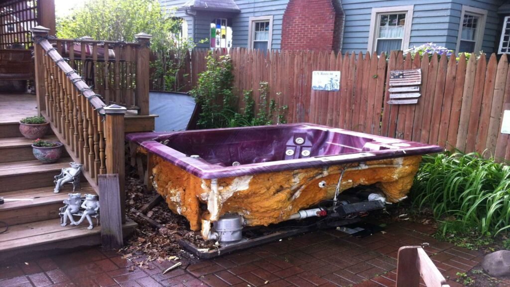 Hot tub removal