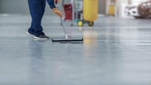 how to clean epoxy garage floor