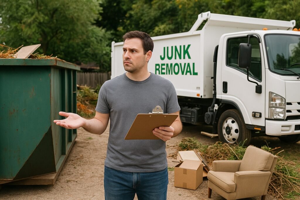 dumpster rental vs full service junk removal